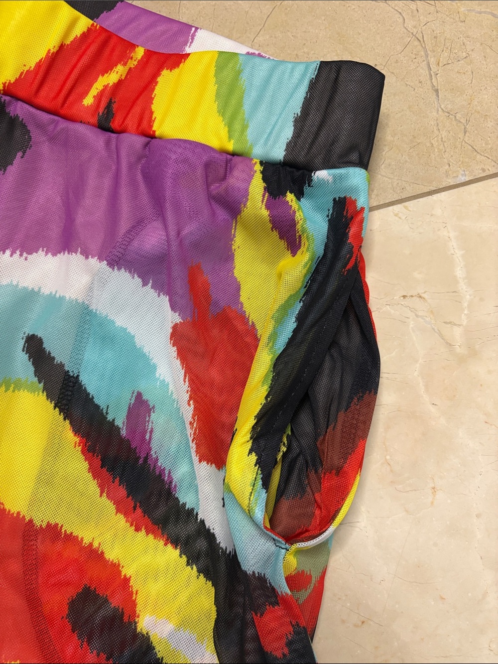 ⭐️ NWOT Ashley Stewart Multicolor Abstract Print Pants - size 10/12 - Picture 7 of 11